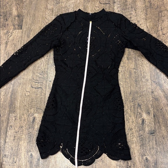 The Vintage Shop Black Lace Long Sleeve Dress - Picture 8 of 10
